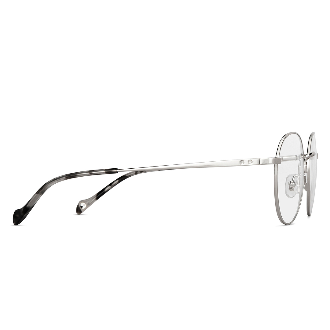 John Jacobs Online Silver Full Rim Round left side