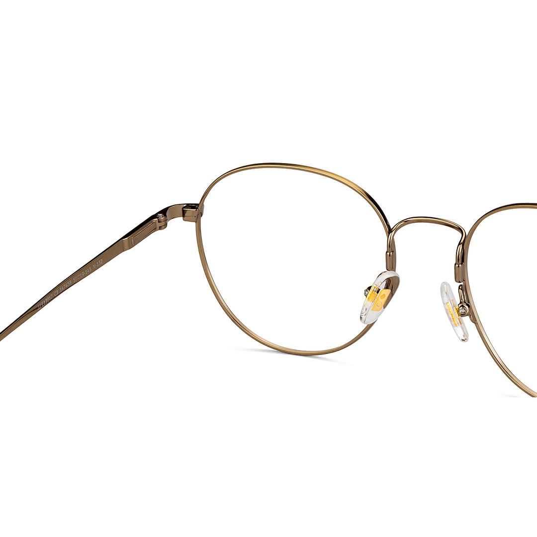 John Jacobs Online Gold Full Rim Round right side