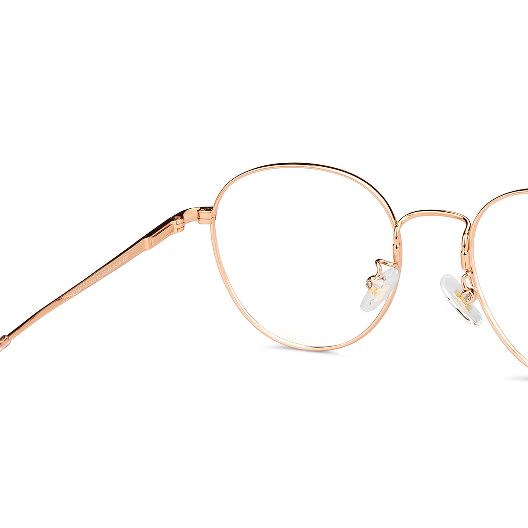 John Jacobs Online Gold Full Rim Round right side