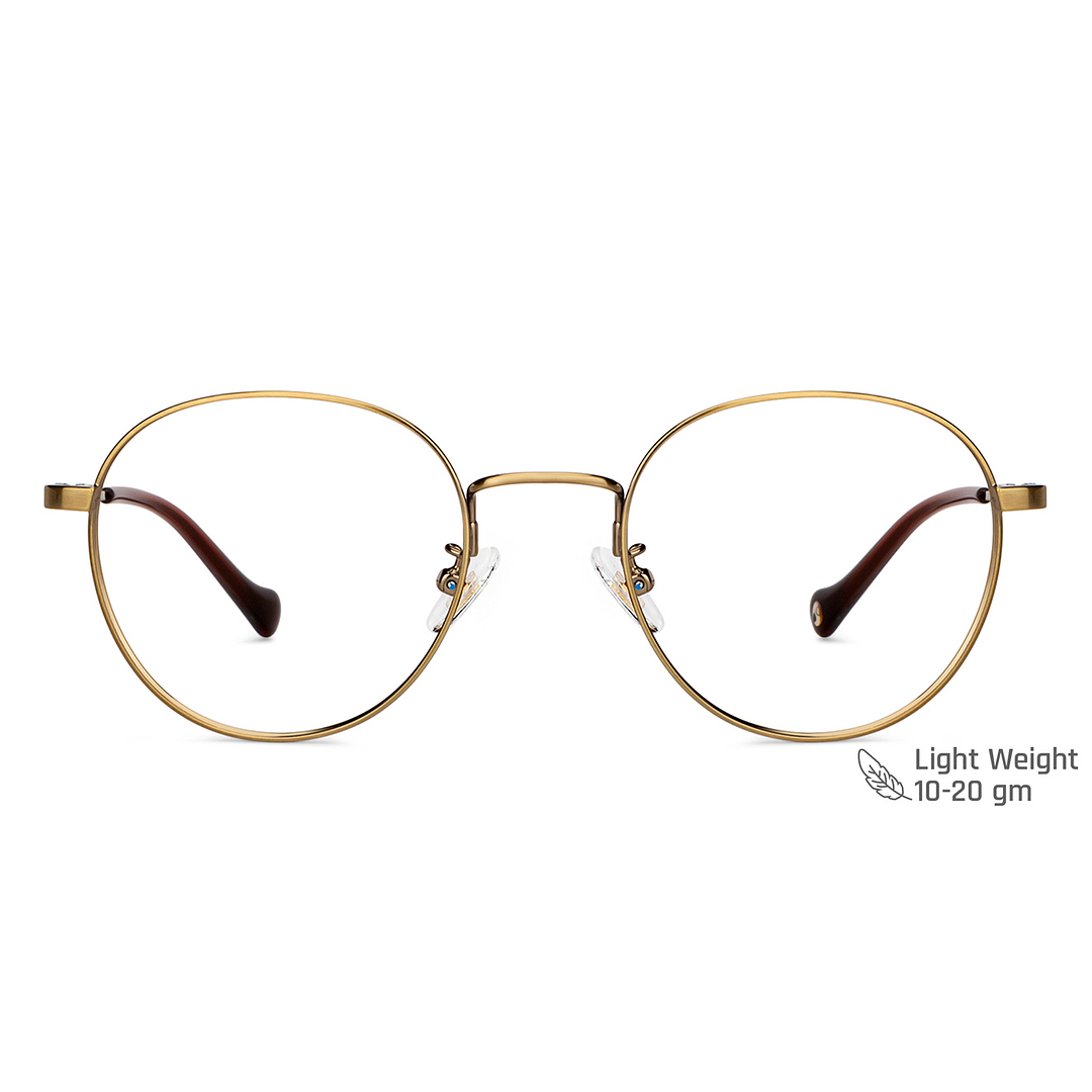 John Jacobs Gold Full Rim Round right side