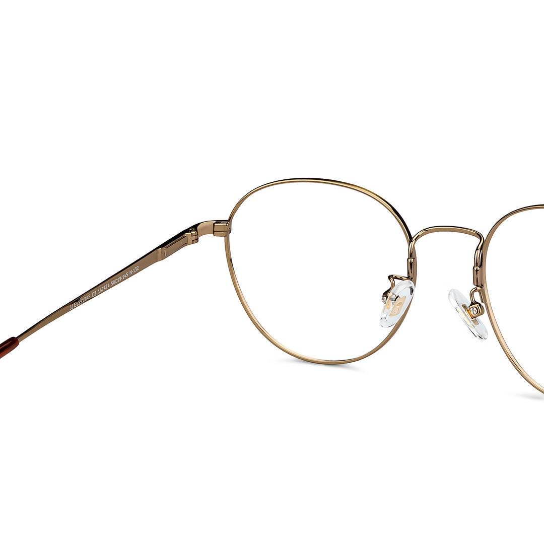 John Jacobs Gold Full Rim Round right side