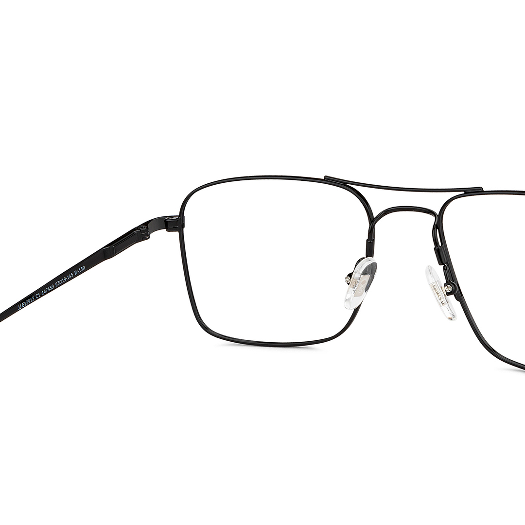 John Jacobs Online Black Full Rim Square right side