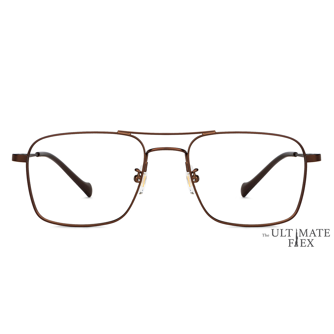 John Jacobs Online Light Brown Full Rim Square right side