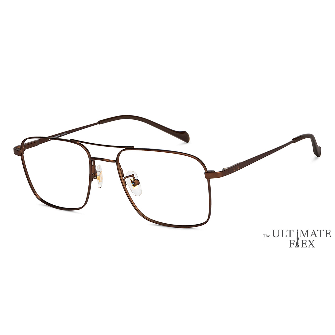 John Jacobs Online Light Brown Full Rim Square left side