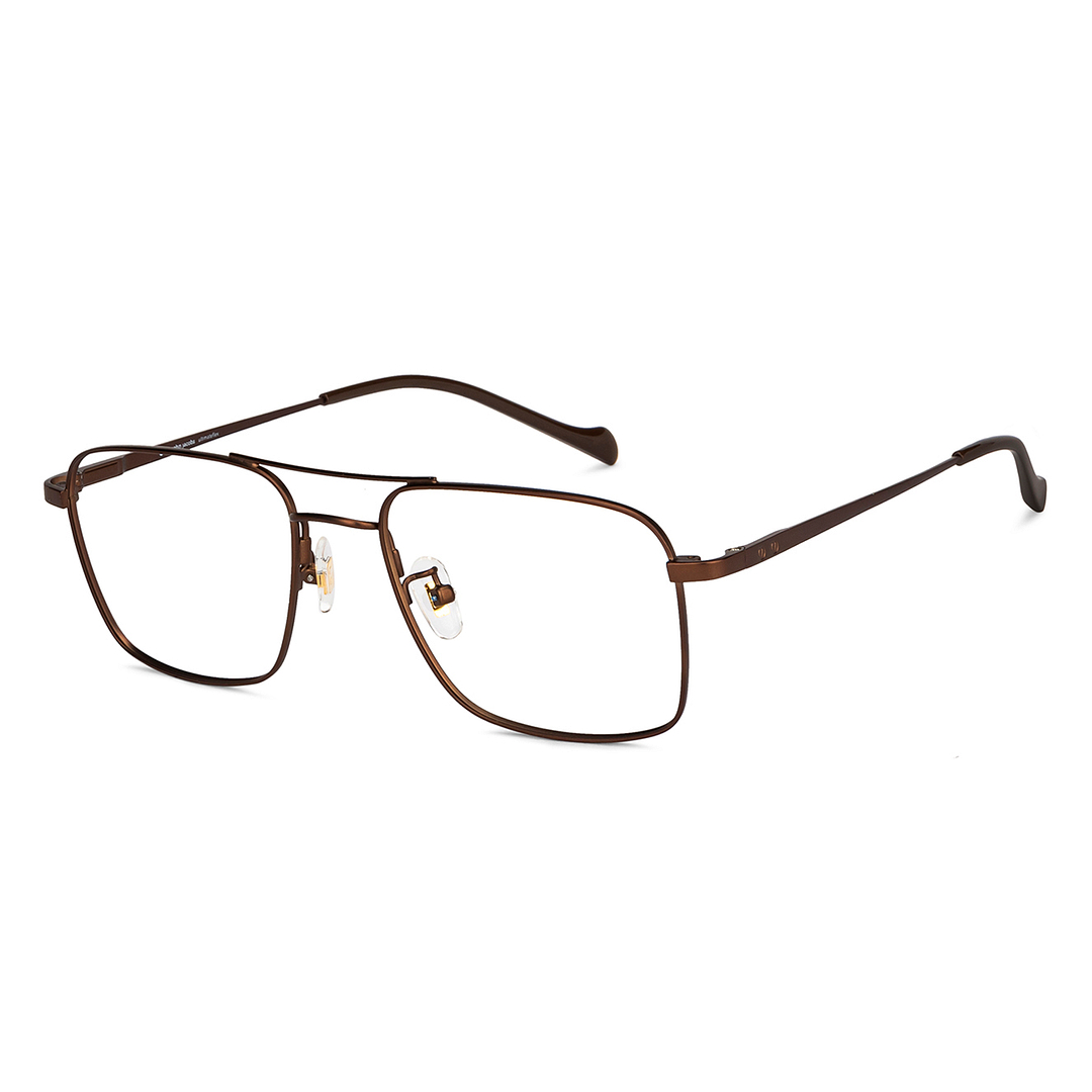 John Jacobs Online Light Brown Full Rim Square right side