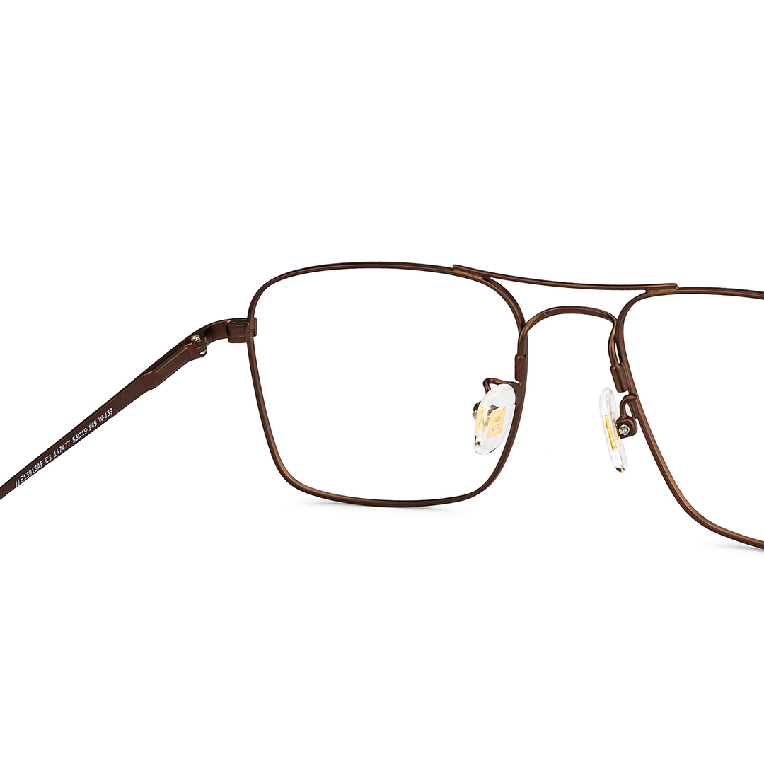 John Jacobs Online Light Brown Full Rim Square right side