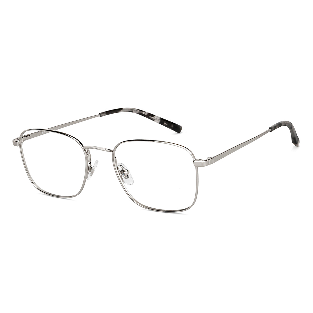 John Jacobs Online Silver Full Rim Square right side