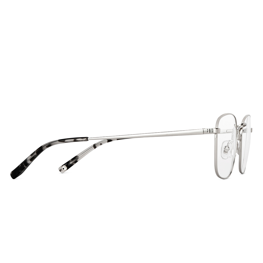 John Jacobs Online Silver Full Rim Square left side