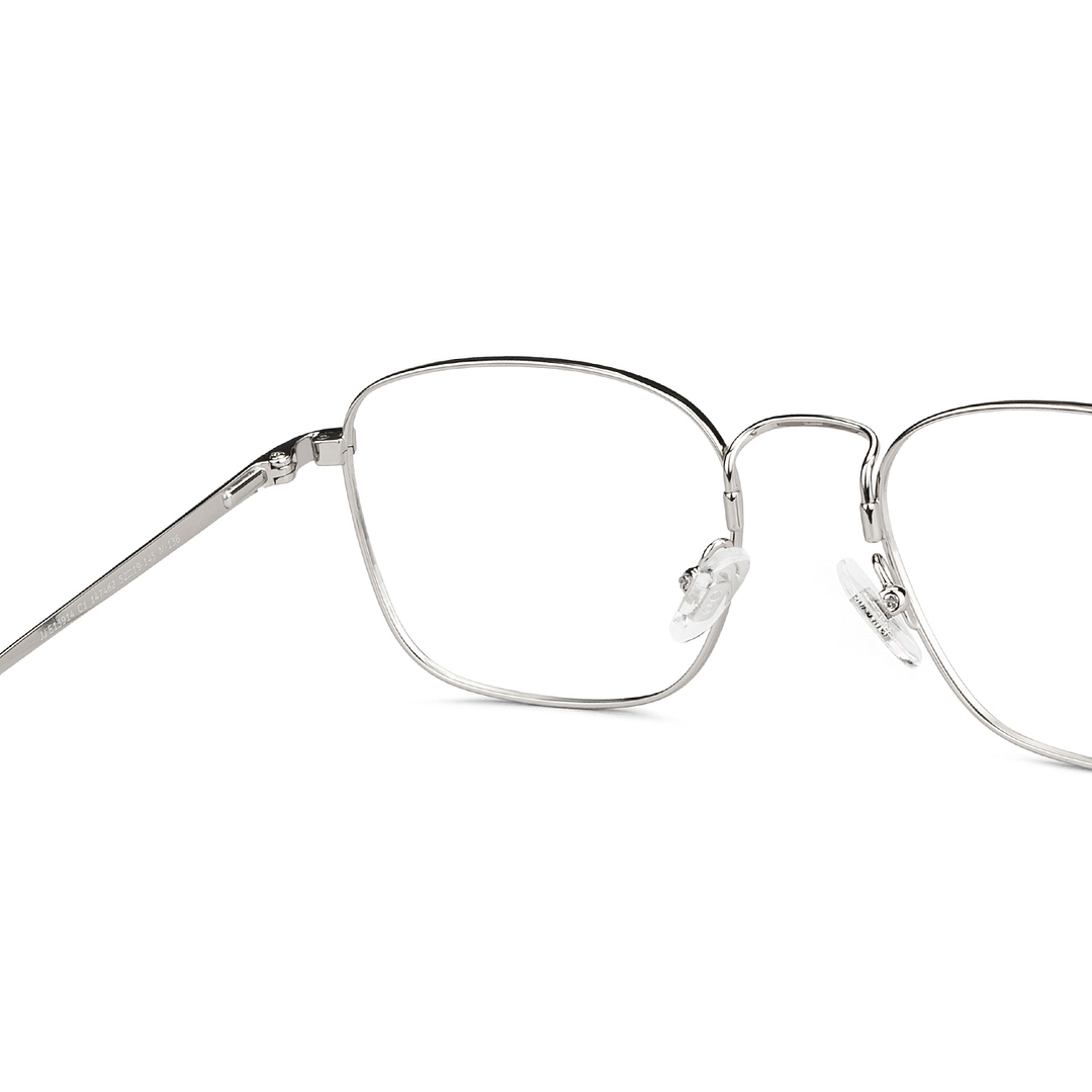 John Jacobs Online Silver Full Rim Square right side