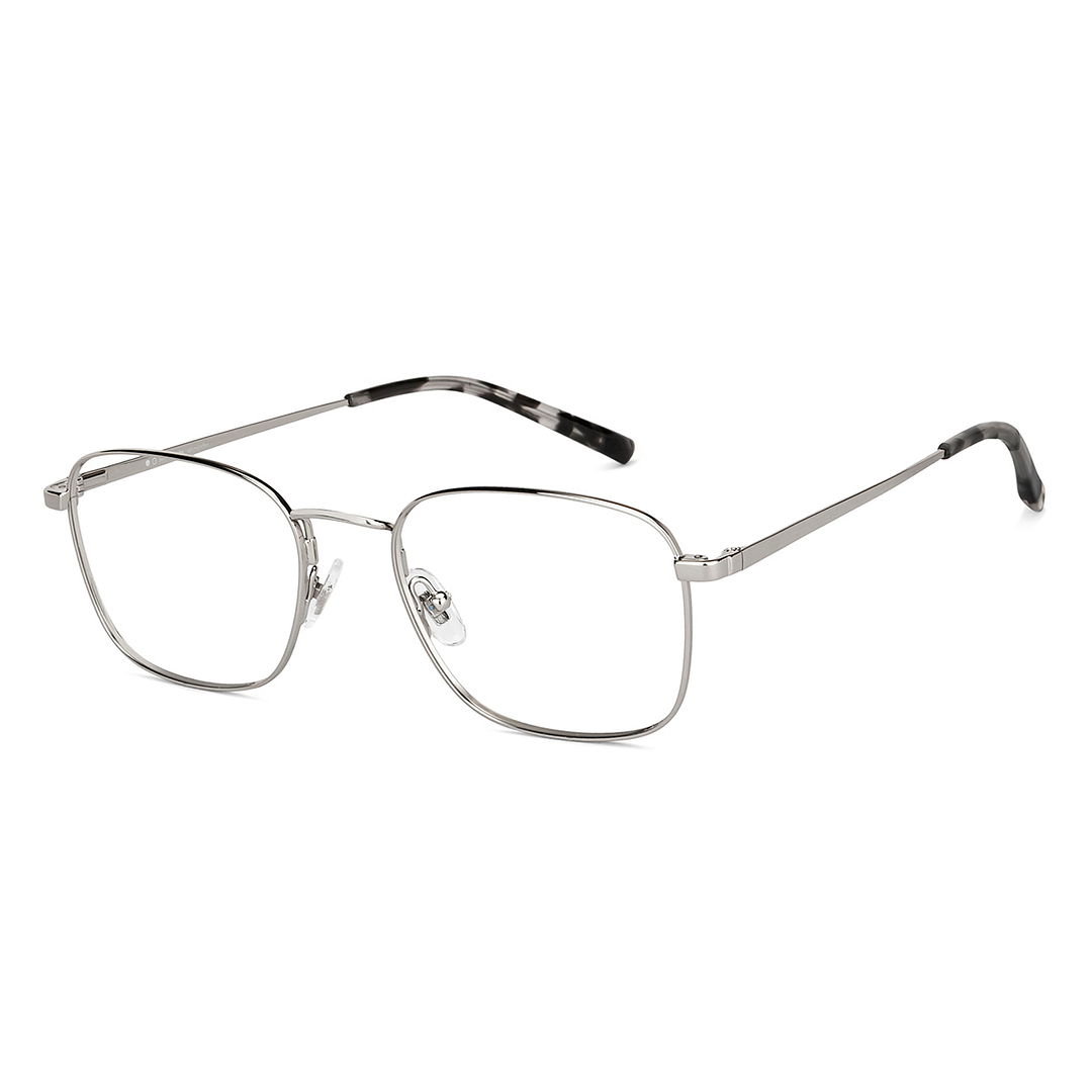 John Jacobs Online Silver Full Rim Square right side