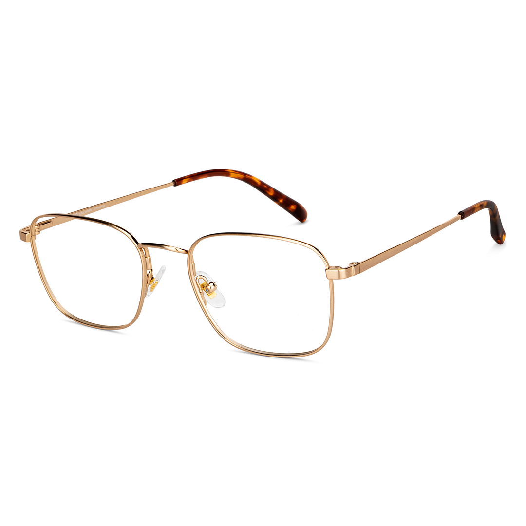 John Jacobs Online Gold Full Rim Square right side