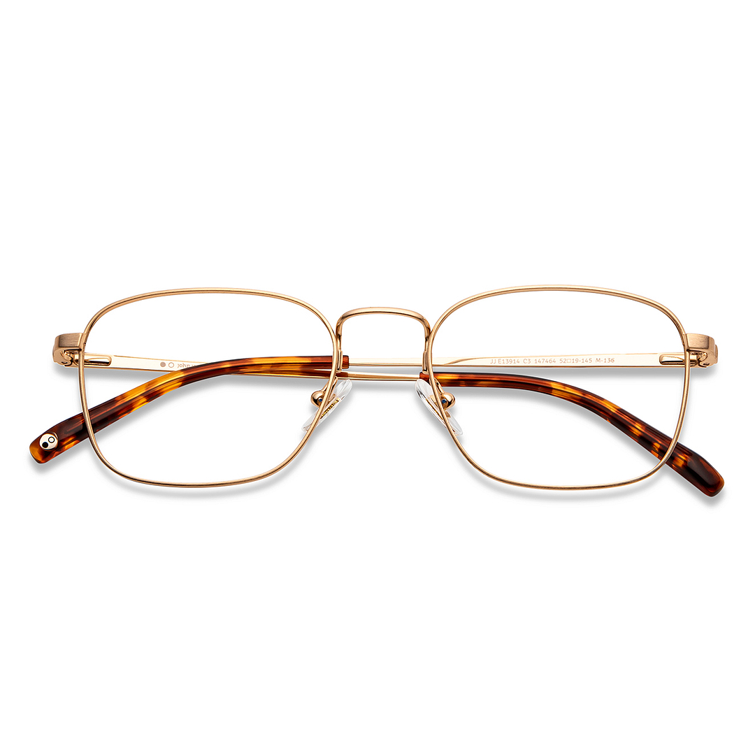 John Jacobs Online Gold Full Rim Square left side