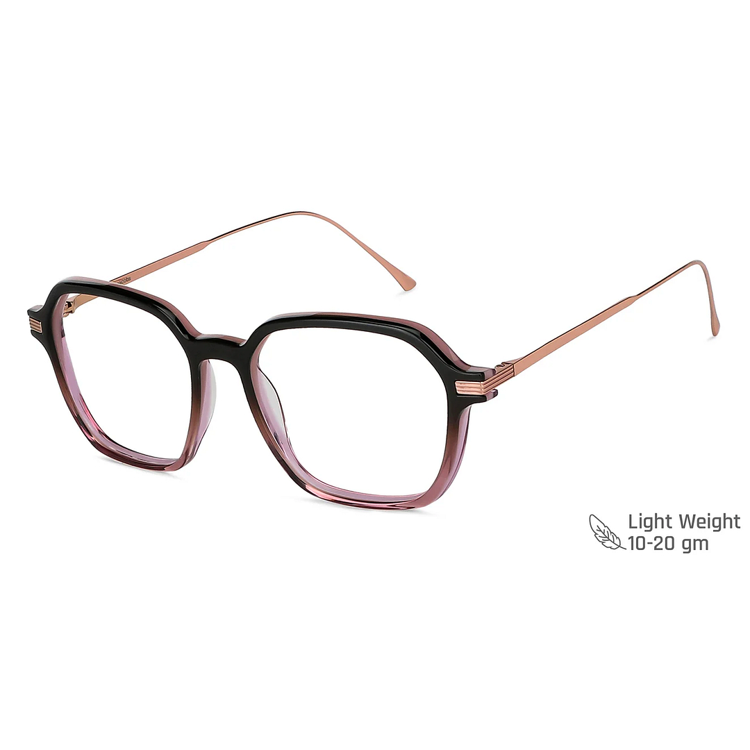 John Jacobs Online Black Full Rim Square right side