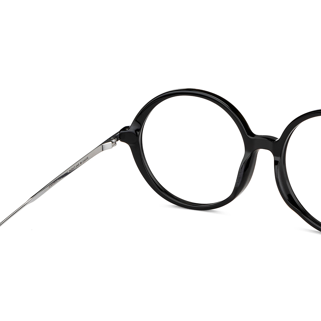 John Jacobs Online Black Full Rim Round right side