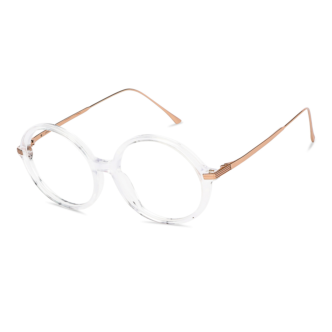 John Jacobs Online Crystal Transparent Full Rim Round right side