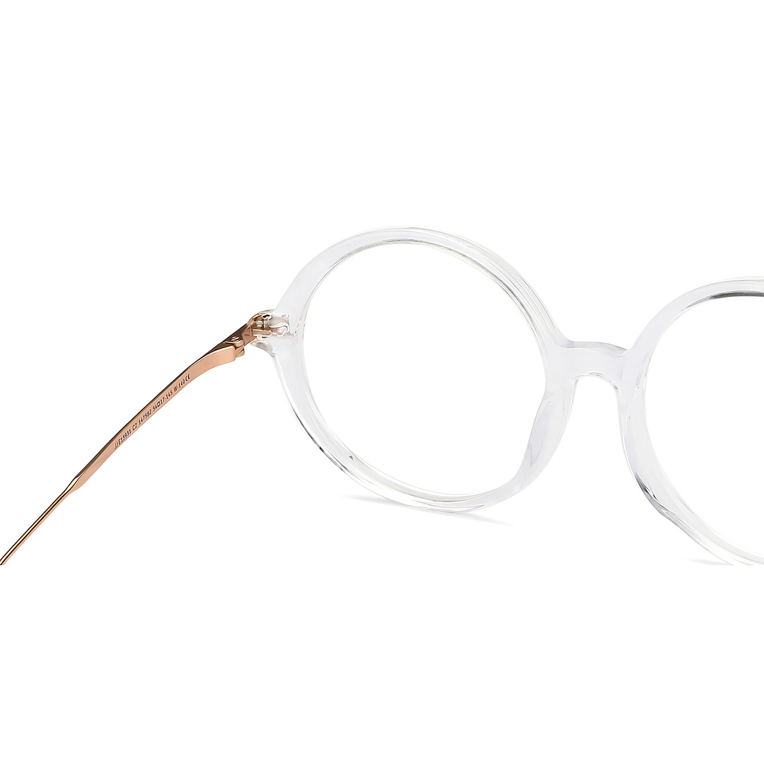 John Jacobs Online Crystal Transparent Full Rim Round right side