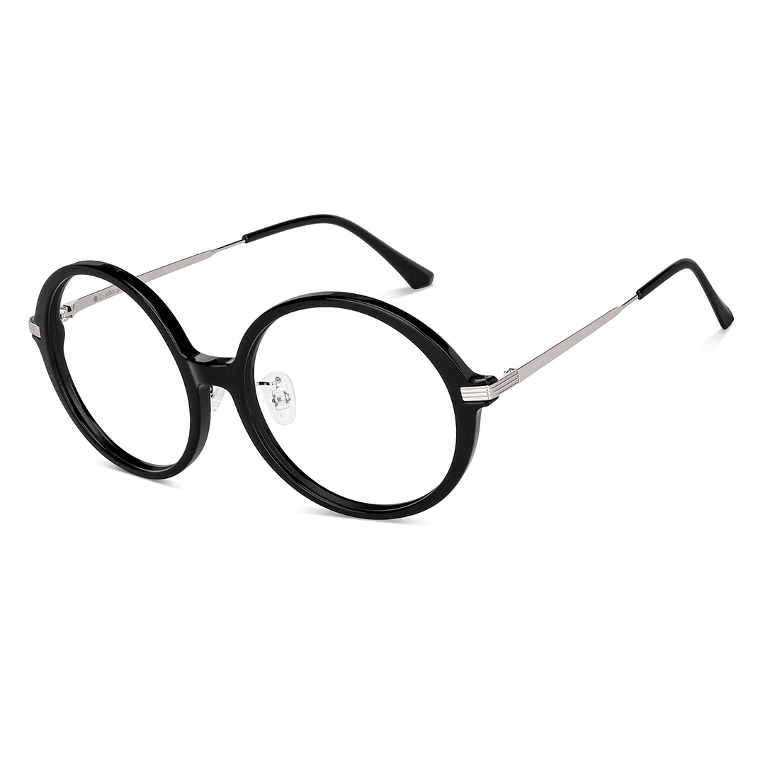 John Jacobs Online Black Full Rim Round right side