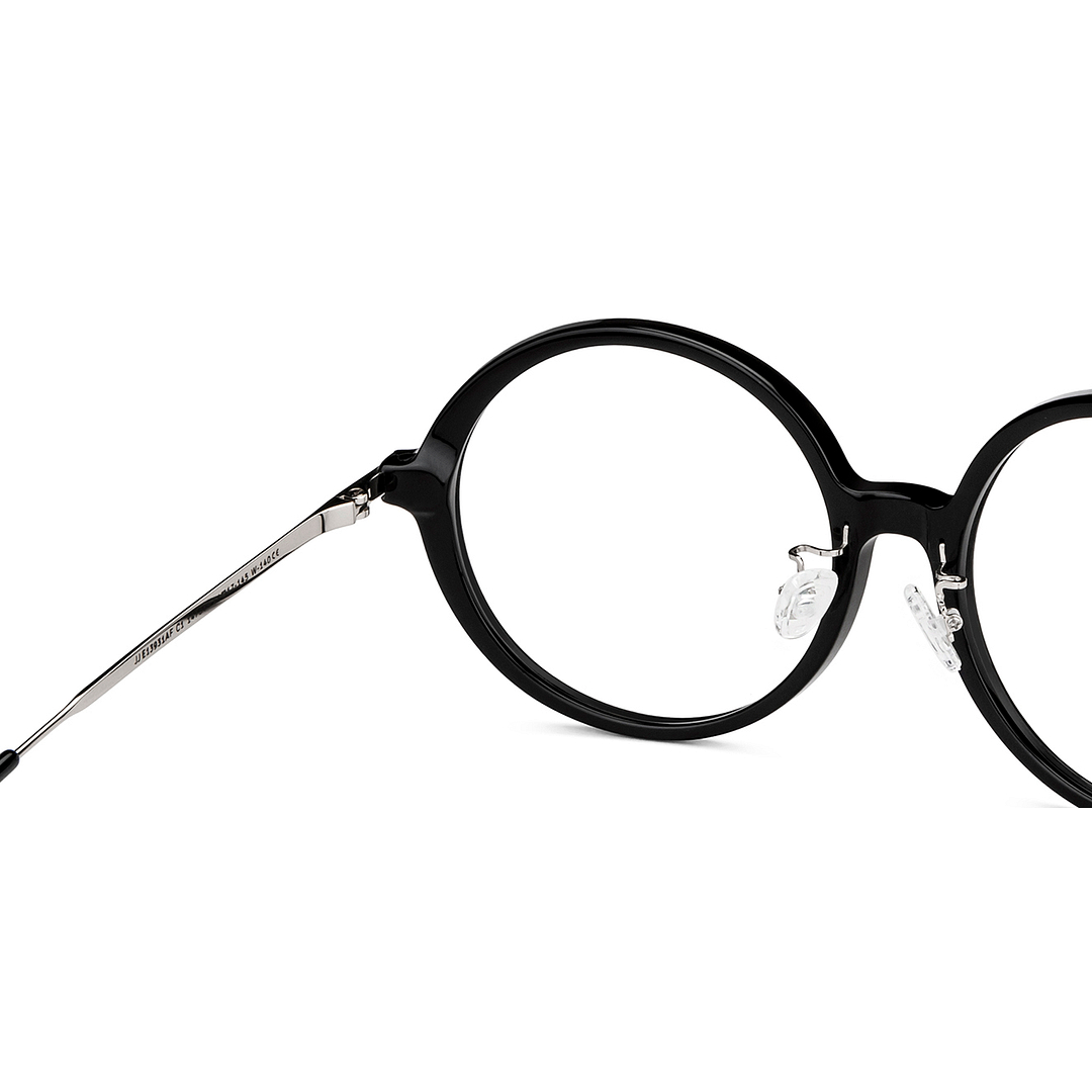 John Jacobs Online Black Full Rim Round right side