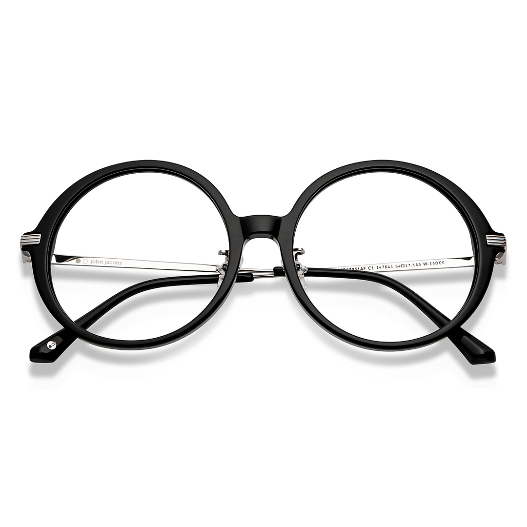 John Jacobs Online Black Full Rim Round left side