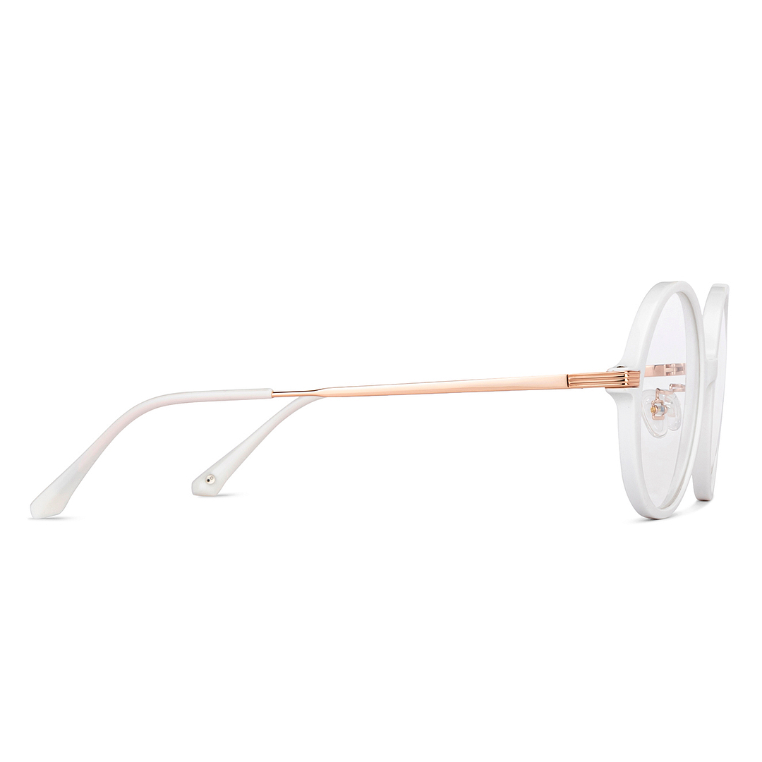 John Jacobs Online White Full Rim Round left side