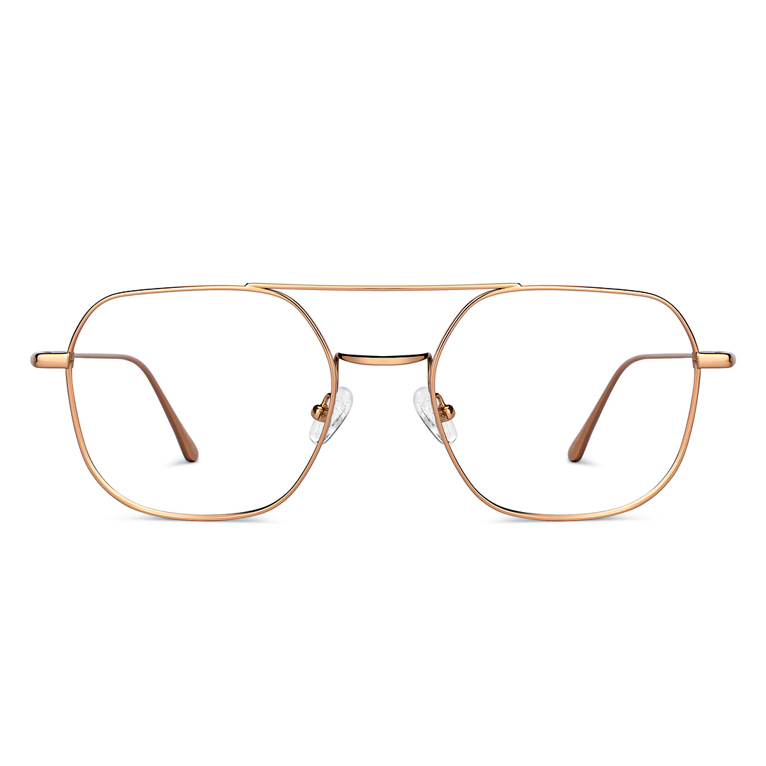 John Jacobs Gold Full Rim Square right side