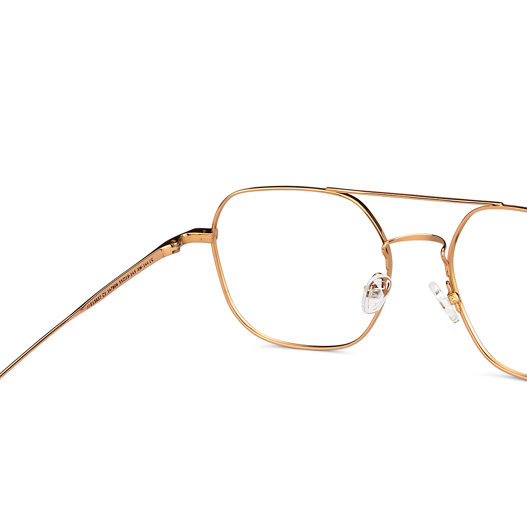 John Jacobs Gold Full Rim Square right side