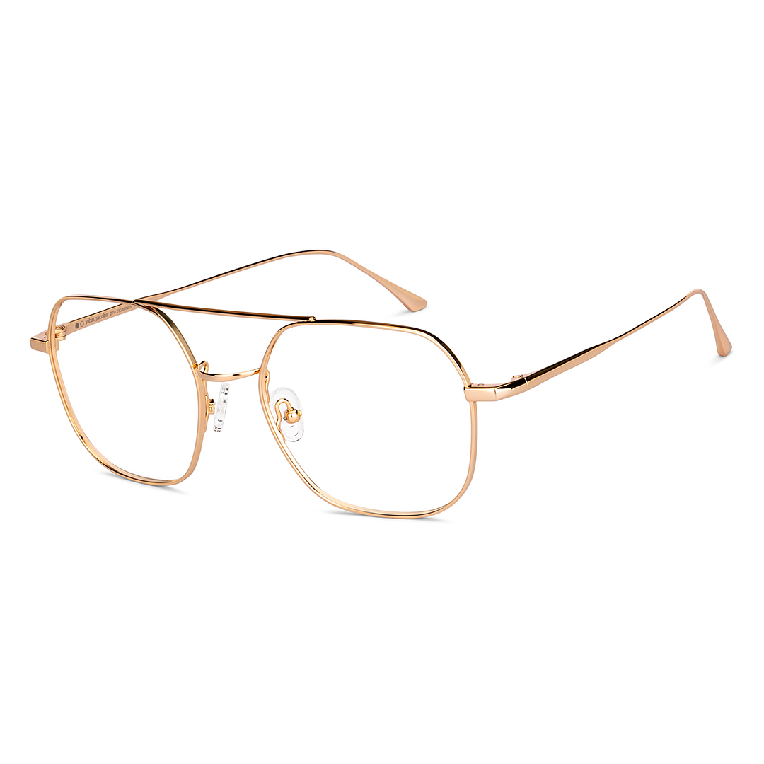 John Jacobs Gold Full Rim Square right side