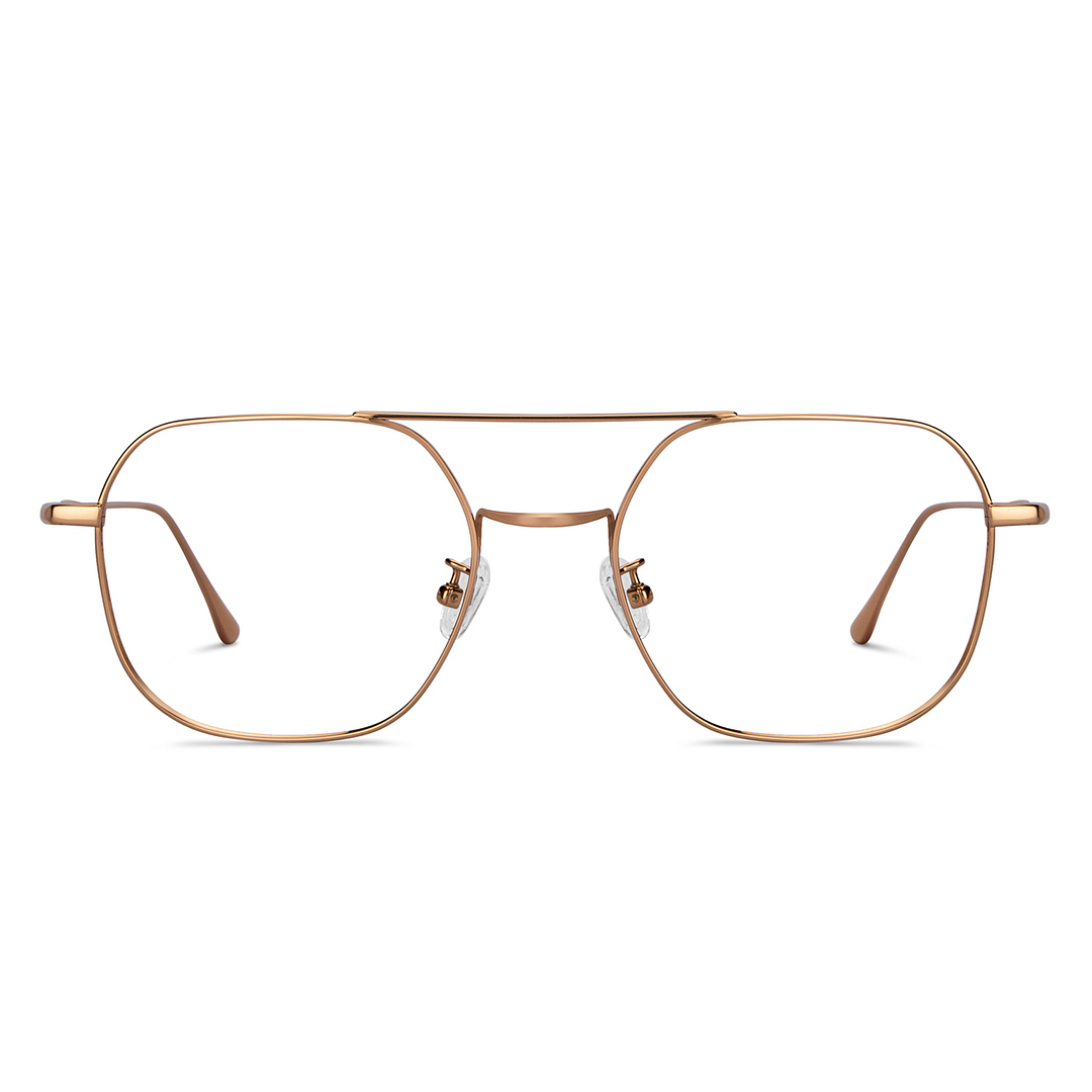 John Jacobs Gold Full Rim Hexagonal right side