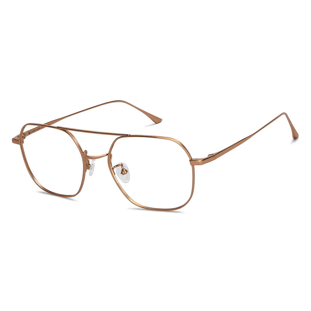 John Jacobs Gold Full Rim Hexagonal left side