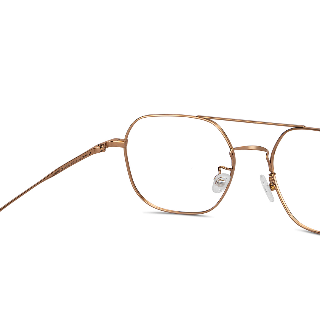 John Jacobs Gold Full Rim Hexagonal right side