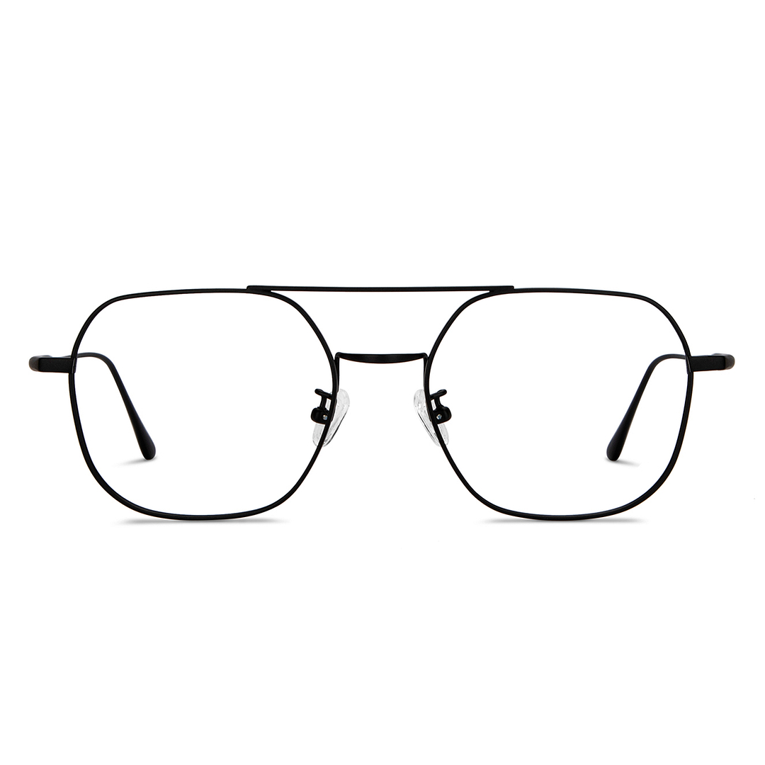 John Jacobs Online Black Full Rim Geometric right side