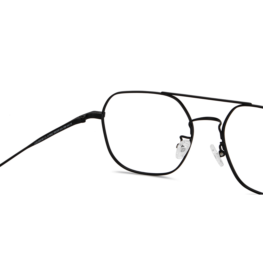 John Jacobs Online Black Full Rim Geometric right side