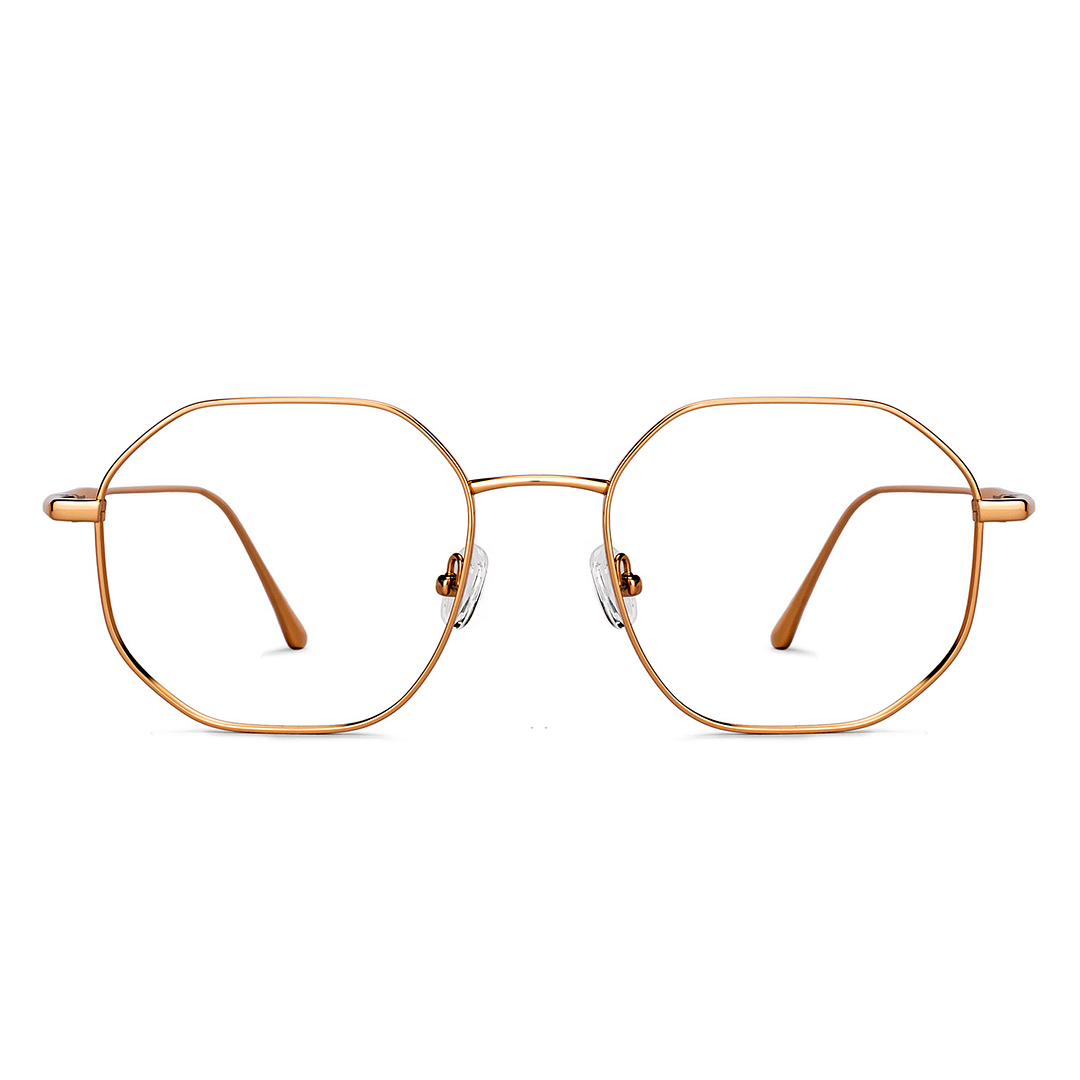 John Jacobs Gold Full Rim Geometric right side