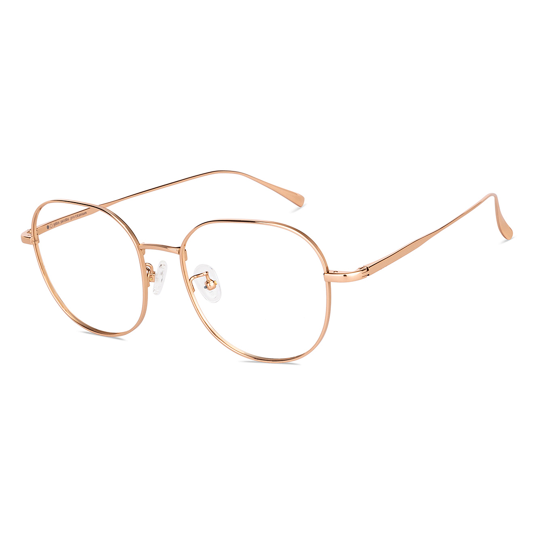 John Jacobs Online Gold Full Rim Round right side