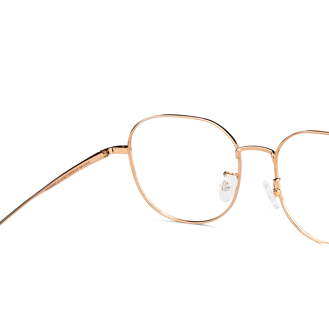 John Jacobs Online Gold Full Rim Round right side