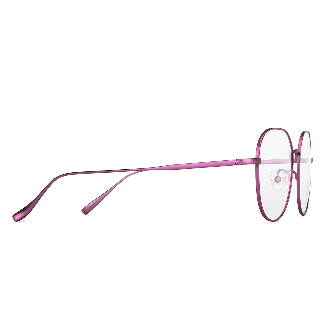 John Jacobs Purple Full Rim Round left side