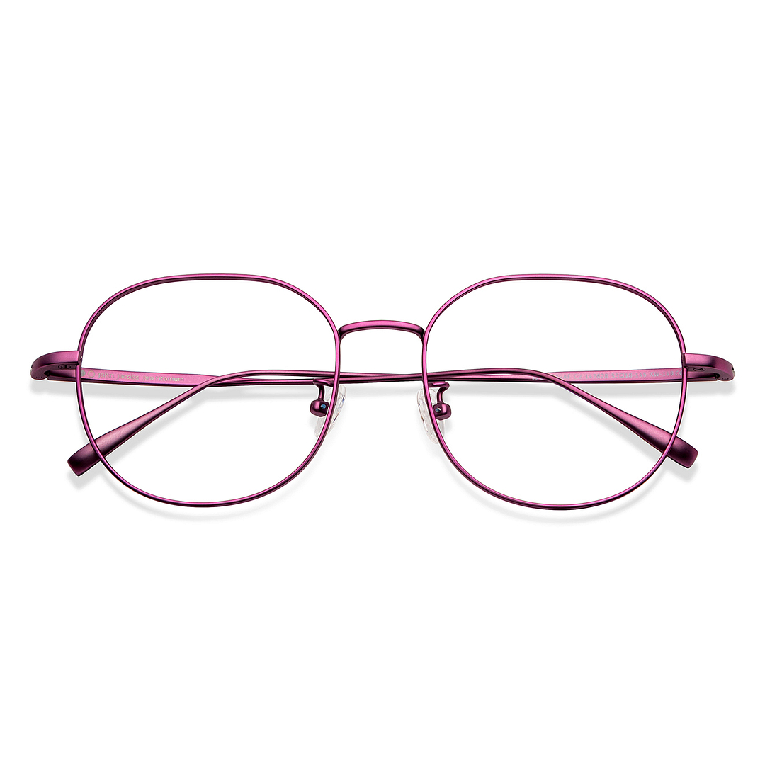 John Jacobs Purple Full Rim Round left side