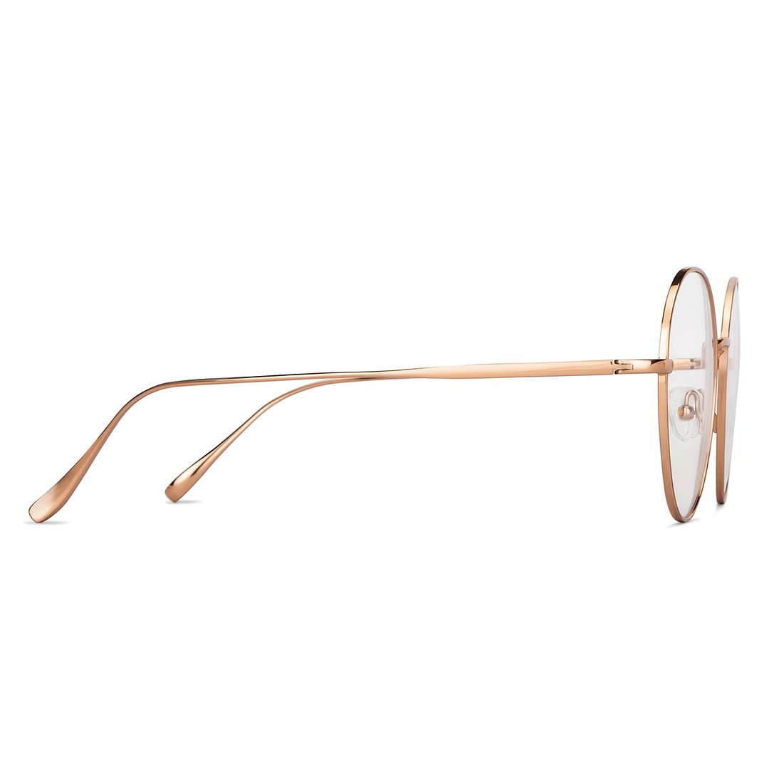 John Jacobs Dark Brown Full Rim Round left side