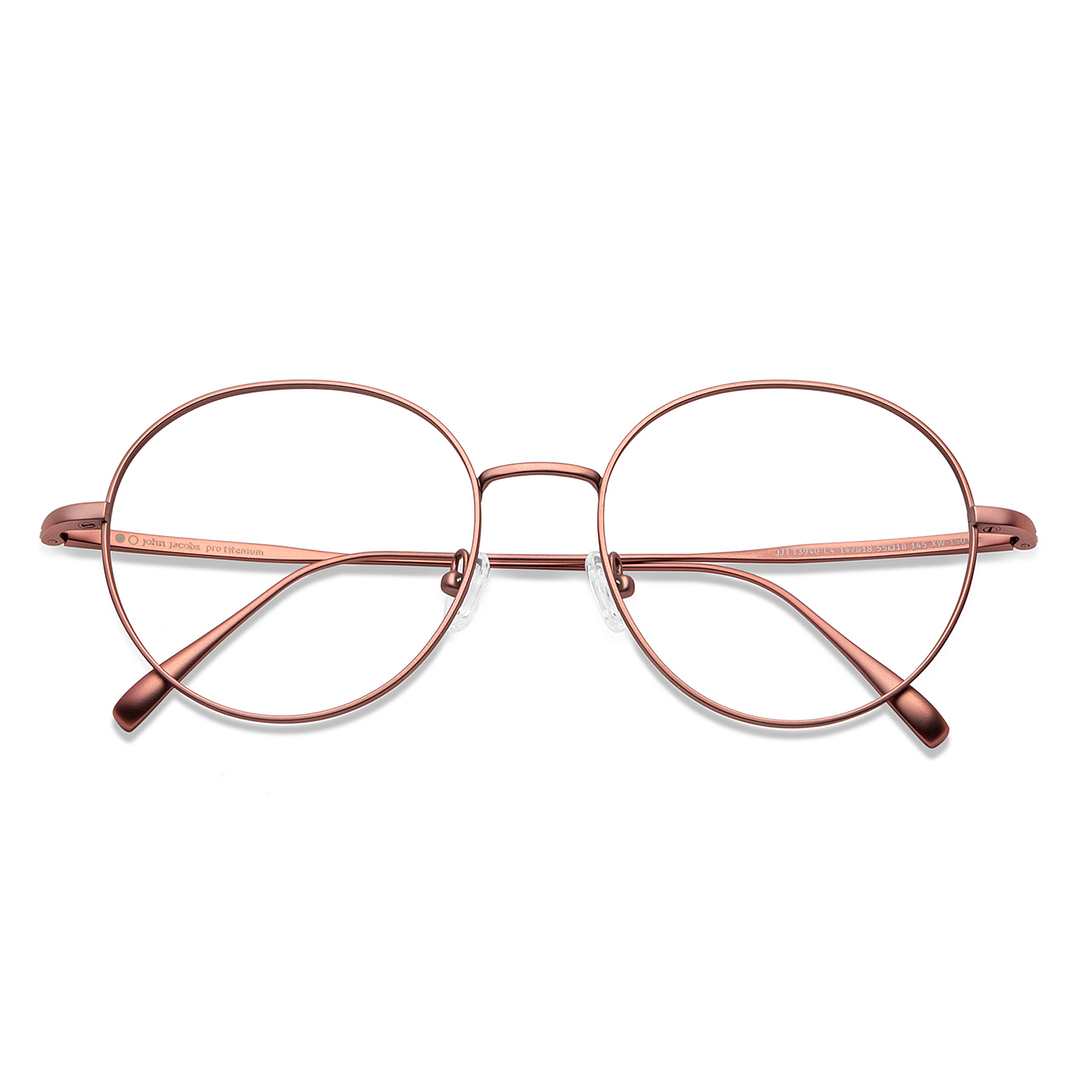 John Jacobs Online Pink Full Rim Round left side