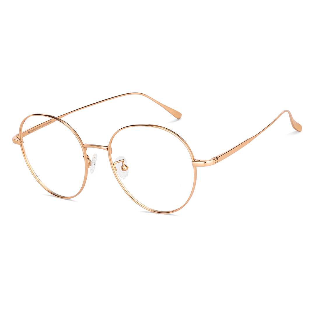 John Jacobs Online Gold Full Rim Round right side