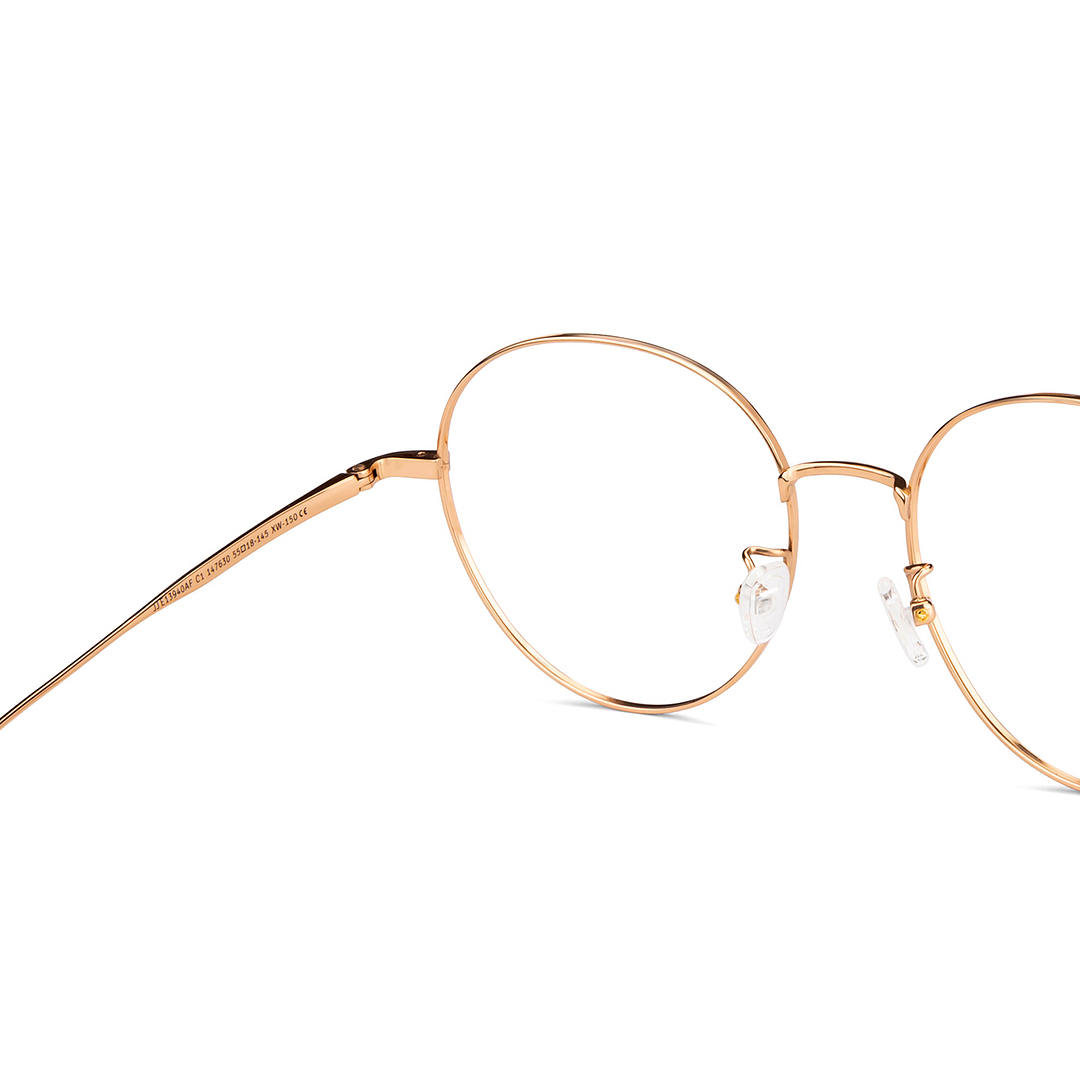 John Jacobs Online Gold Full Rim Round right side