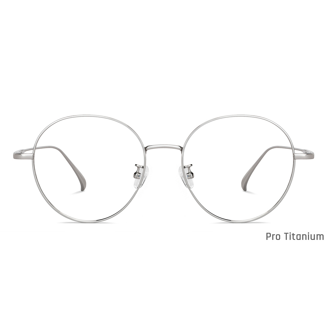 John Jacobs Online Silver Full Rim Round right side