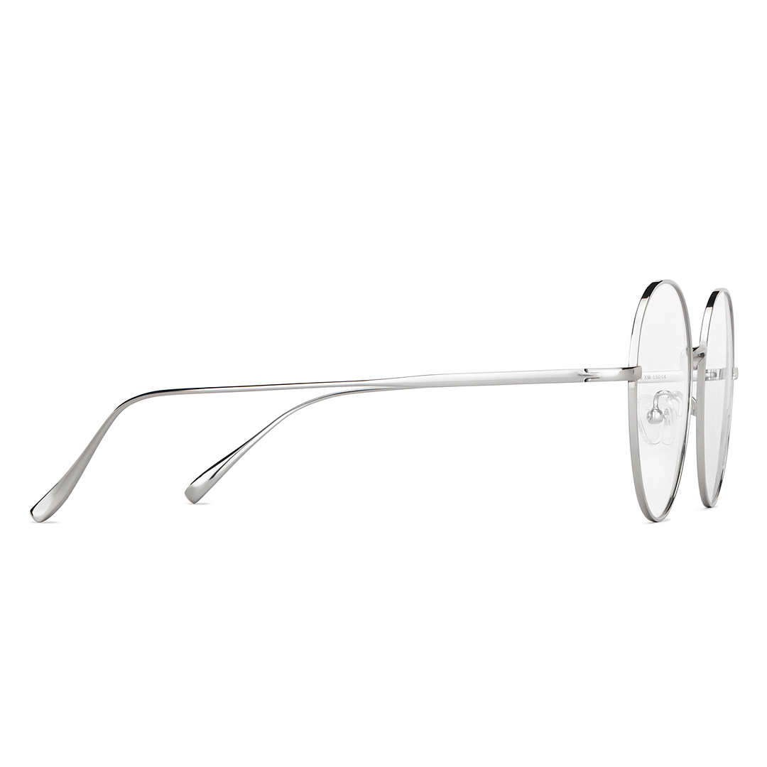 John Jacobs Online Silver Full Rim Round left side