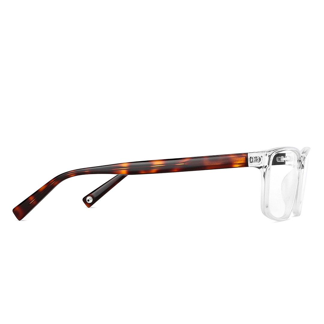 John Jacobs Online Crystal Transparent Full Rim Rectangle left side