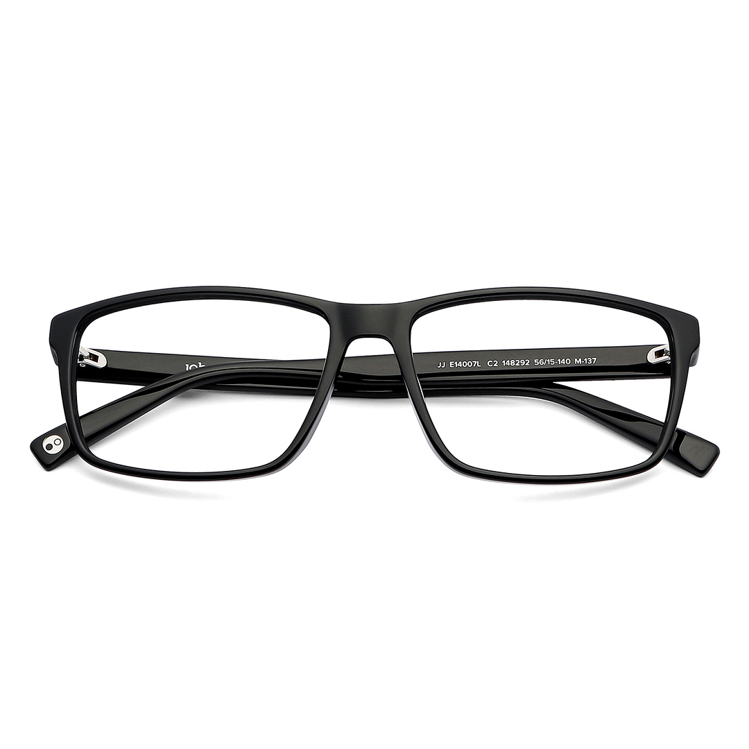 John Jacobs Online Black Full Rim Rectangle left side
