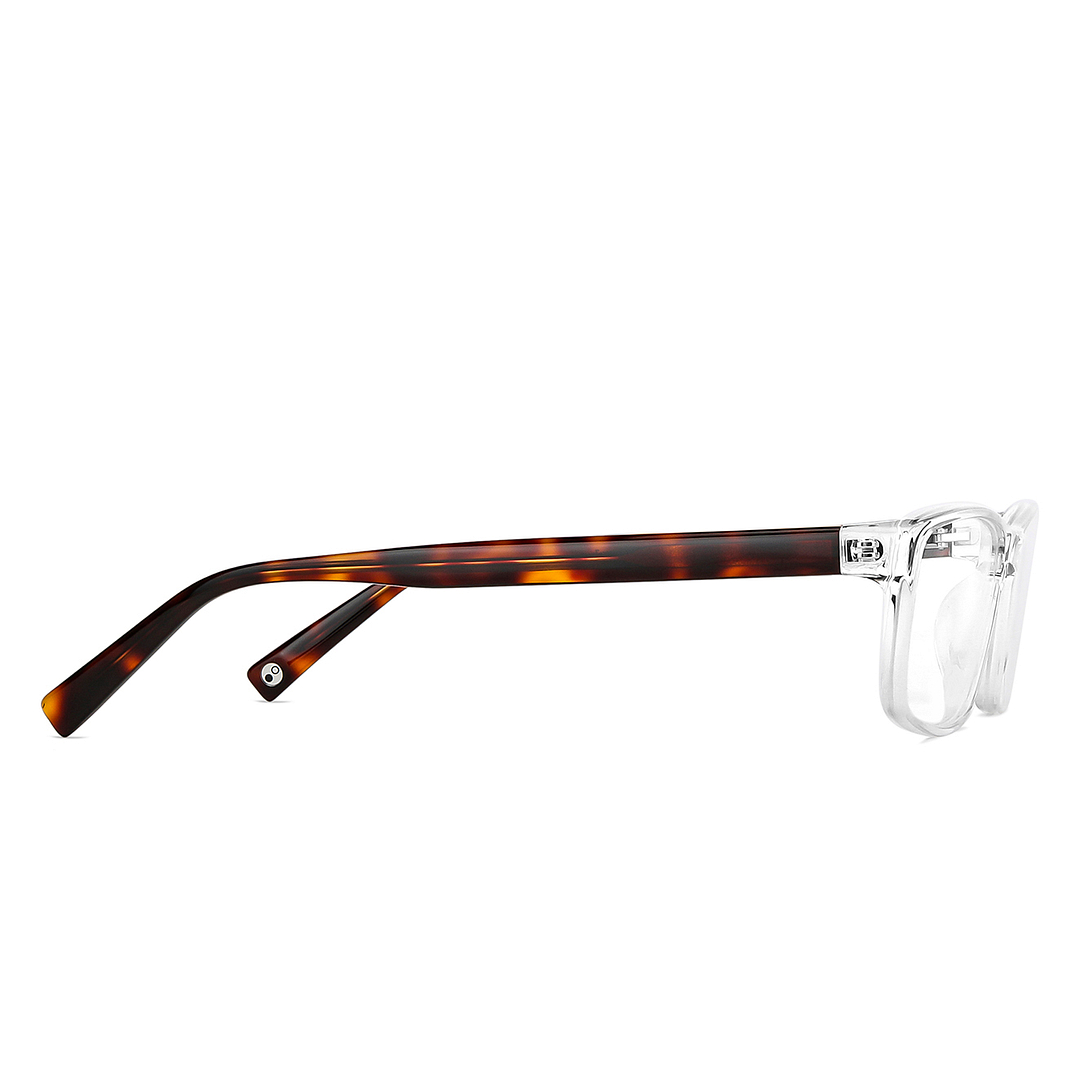 John Jacobs Online Crystal Transparent Full Rim Rectangle left side