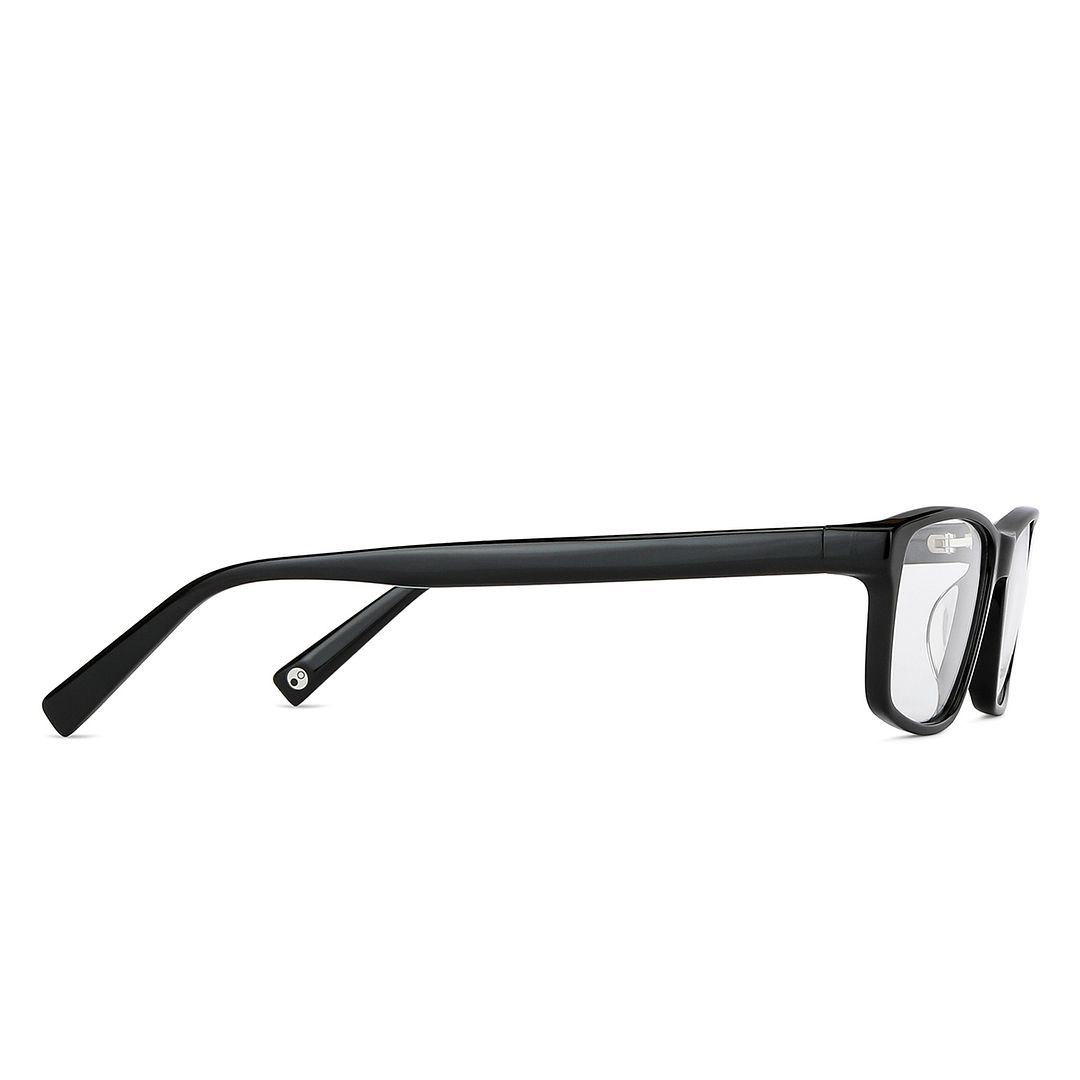 John Jacobs Online Black Full Rim Rectangle left side