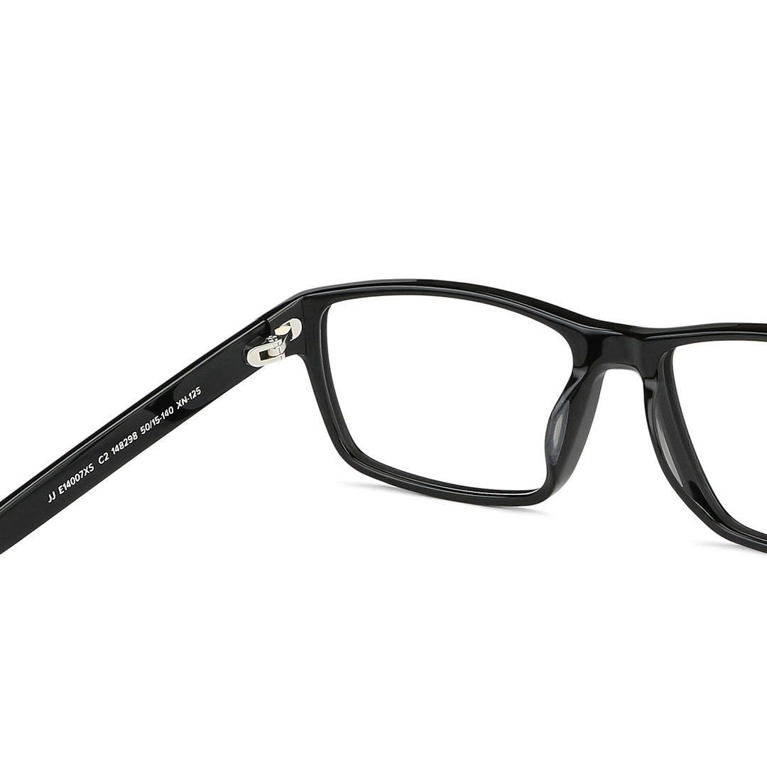 John Jacobs Online Black Full Rim Rectangle right side