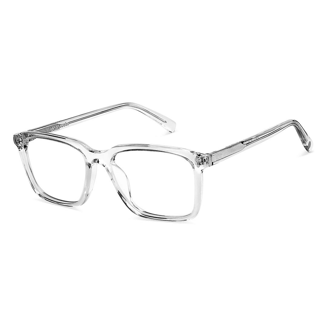 John Jacobs Crystal Transparent Full Rim Square right side