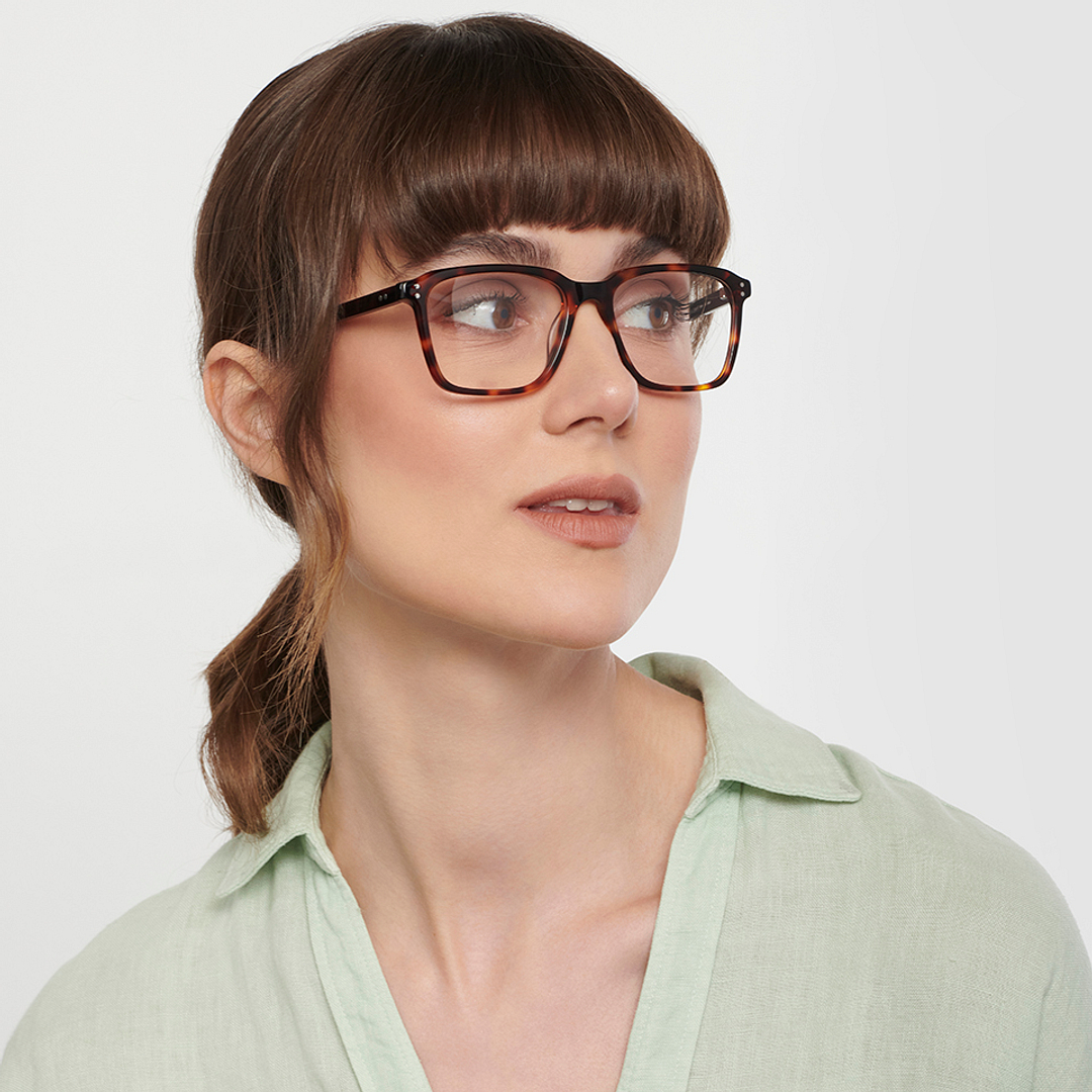 John Jacobs Online Tortoise Full Rim Square right side